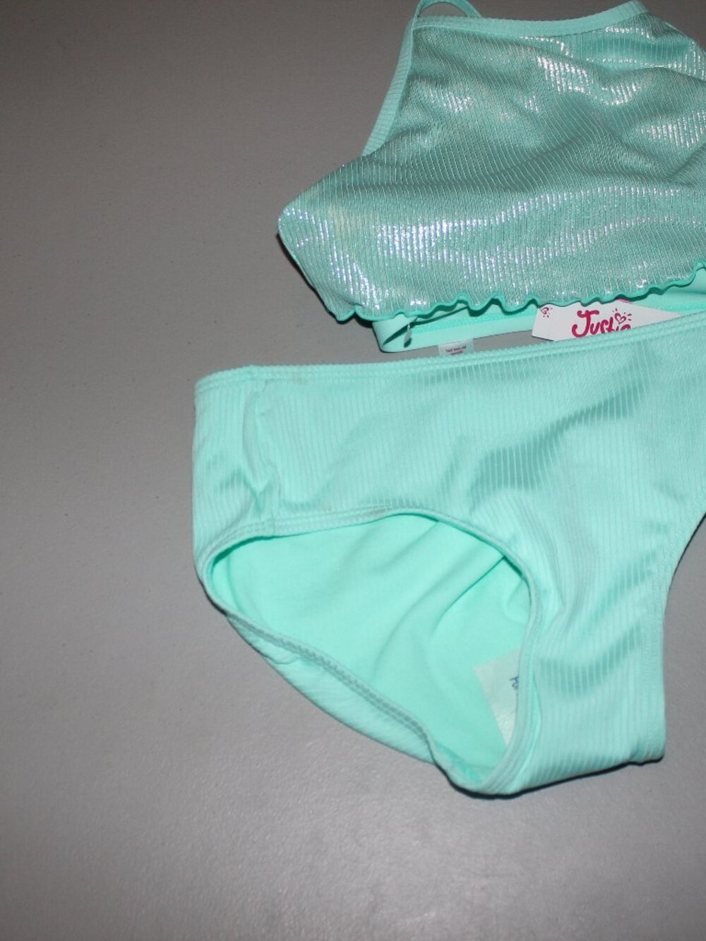 Blue 2 Pcs Justice Bikini Swimsuit Size 12